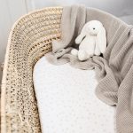 Cotton Pram Fitted Sheet <em> Playground Beige</em> - Image 2