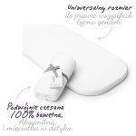 Prześcieradło <b>do gondoli 70x45 cm</b> <em>Białe</em> - obrazek 6