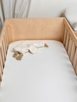 Cotton Baby Crib <b>Fitted Sheet 90x60 cm</b><em>Beige</em> - Image 11