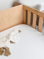 Cotton Baby Crib <b>Fitted Sheet 90x60 cm</b><em>Beige</em> - Image 12