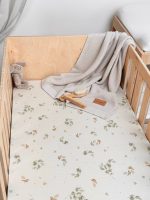 Cotton Baby Bed Fitted Sheet <b> 140x70 cm</b><em> Eucalyptus </em> - Image 3