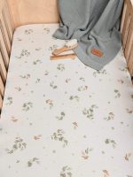Cotton Baby Bed Fitted Sheet <b> 140x70 cm</b><em> Eucalyptus </em> - Image 5
