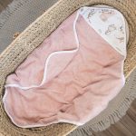 Cotton Hooded Bath Towel <b> Forest Friends 85x85 cm</b> <em> Rose </em> - Image 2