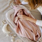 Ręcznik z kapturkiem <b> Królik duży </b> <em> Pudrowy Róż </em> - obrazek 5