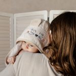 Cotton Hooded Bath Towel <b> Mouse 70x125 cm</b> <em> Beige </em> - Image 6