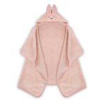 Ręcznik z kapturkiem <b> Królik duży </b> <em> Pudrowy Róż </em> - obrazek 2