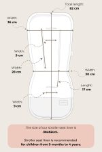 Stroller <b>Seat Liner</b> <em> Birdsong </em> - Image 9