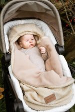 Śpiworek <b> do wózka i fotelika 2w1 0-10 mies.</b> <em> Baranek Ciepły beż </em> - obrazek 3