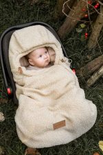 Śpiworek <b> do wózka i fotelika 2w1 0-10 mies.</b> <em> Baranek Ciepły beż </em> - obrazek 4