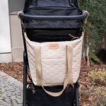 Torba <b> do wózka M </b> <em> Velvet Ciepły beż </em> - obrazek 11