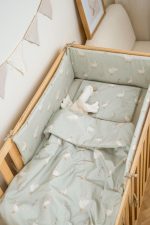 Baby Bed Bumper <em> Happy Goose Olive </em> - Image 3