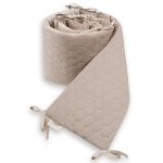 Ochraniacz <b> do łóżeczka </b> <em> Velvet Cappuccino </em>