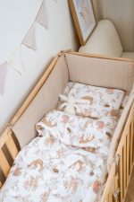 Ochraniacz <b> do łóżeczka </b> <em> Velvet Ciepły Beż </em> - obrazek 3