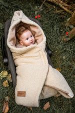 Otulacz <b> do fotelika </b><em> Baranek Ciepły beż </em> - obrazek 2