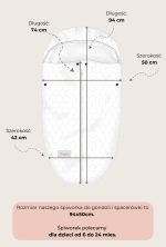 Śpiworek <b> do gondoli i spacerówki 2w1 6-24 mies.</b> <em> Baby Blue </em> - obrazek 4