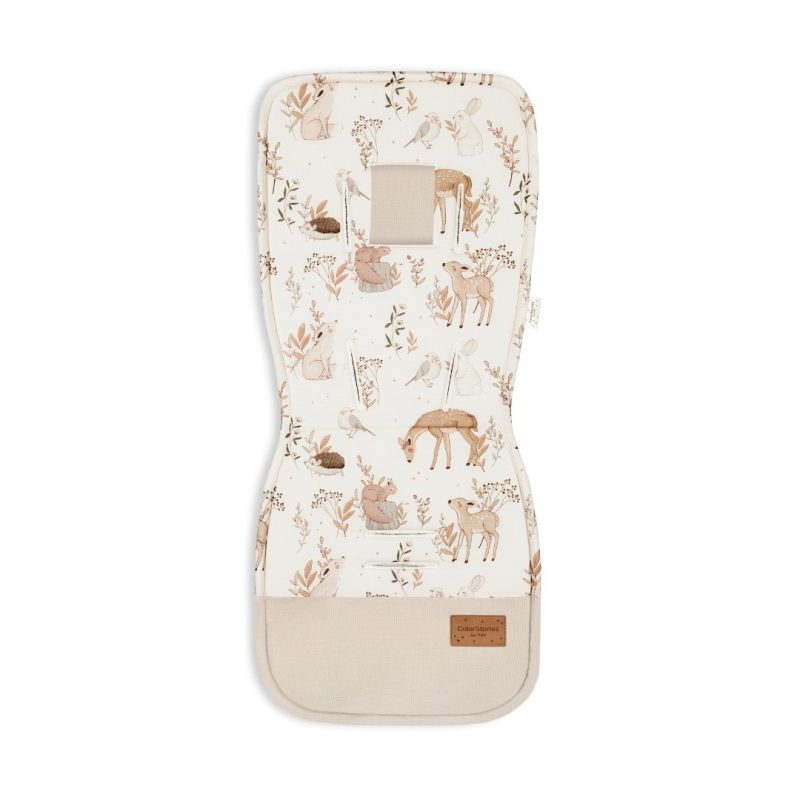 wkładka do spacerówki forest friends beige