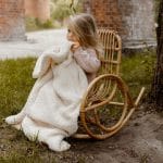 Ciepły Kocyk <b> dla niemowlaka z barankiem </b> <em> Teo wrzosowy róż </em> - obrazek 8