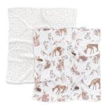 Bamboo Muslin Cloth <b> 50x60 cm 2-Pack </b><em> Forest Friends</em>