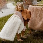 Ciepły Kocyk <b> dla niemowlaka z barankiem</b> <em> Teo pastelowy róż</em> - obrazek 8