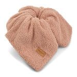 Ciepły Kocyk <b> dla niemowlaka z barankiem</b> <em> Teo pastelowy róż</em>