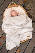 Warm Cotton Baby Blanket <b></b> <em> Eucalyptus </em> - Image 2