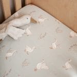 Prześcieradło <b>do łóżeczka 120x60cm</b><em> Happy Goose Olive </em> - obrazek 3
