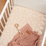 Cotton Baby Crib <b>Fitted Sheet 90x60 cm</b><em>Primrose Beige</em> - Image 3