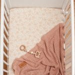 Cotton Baby Crib <b>Fitted Sheet 90x60 cm</b><em>Primrose Beige</em> - Image 4