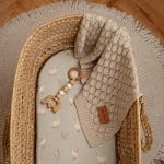 Cotton Pram Fitted Sheet 70x45 cm<em> Happy Goose Olive </em> - Image 4
