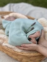 Bamboo Baby Blanket <b> Bibi </b> <em> Mint</em> - Image 3