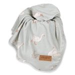 Cotton Baby Blanket <b></b> <em> Happy Goose Olive </em>