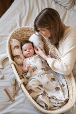 Cotton Baby Blanket <b></b> <em> Happy Goose Olive </em> - Image 4