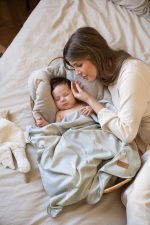 Cotton Baby Blanket <b></b> <em> Happy Goose Olive </em> - Image 2