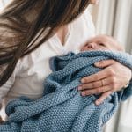 Cotton Baby Blanket <b> Leo </b> <em> Ocean Blue</em> - Image 3