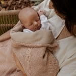 Warm Cotton <b> Fleece Lined Baby Blanket </b> <em> Nico Pastel Pink </em> - Image 3