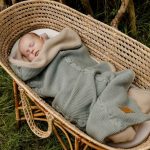 Ciepły Kocyk Bawełniany <b> z polarem </b> <em> Nico Oliwkowy </em> - obrazek 2