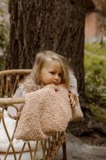 Ciepły Kocyk <b> dla niemowlaka z barankiem </b> <em> Teo wrzosowy róż </em> - obrazek 20