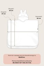 Baby Bath Poncho 1-3 Years <b> Rabbit </b> <em> Pale Rose </em> - Image 5