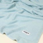 Bamboo Baby Blanket <b> Bibi </b> <em>Aqua</em> - Image 7