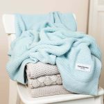 Bamboo Baby Blanket <b> Bibi </b> <em>Aqua</em> - Image 5