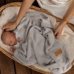 Bamboo Baby Blanket <b> Bibi </b> <em>Light Grey</em> - Image 2