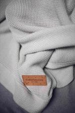 Bamboo Baby Blanket <b> Bibi </b> <em>Light Grey</em> - Image 7