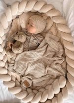 Bamboo Baby Blanket <b>Ellie </b><em> Warm Beige </em> - Image 2