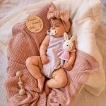Bamboo Baby Blanket <b>Ellie </b><em>Pastel Pink </em> - Image 11
