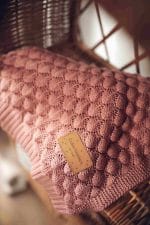 Bamboo Baby Blanket <b> Fema </b> <em>Dusty Rose</em> - Image 9