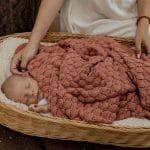 Bamboo Baby Blanket <b> Fema </b> <em>Dusty Rose</em> - Image 4