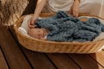 Kocyk Bambusowy <b> Fema</b><em> Ocean Blue</em> - obrazek 4