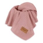 Bamboo <b> Baby Blanket Emma </b> <em> Dusty Rose </em>