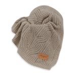 Warm Merino Wool Baby Blanket Bono Dark Beige