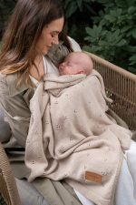 Merino Wool  <b> Baby Blanket </b> <em> Meri Cappuccino </em> - Image 3